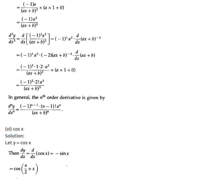Maharashtra Board Solutions Class 12-Arts & Science Maths (Part 2): Chapter 1- Differentiation Ex 1.5