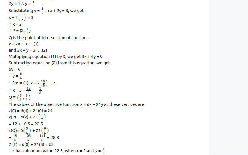 Maharashtra Board Solutions Class 12-Arts & Science Maths (Part 1): Chapter 7- Linear Programming Ex 7.4