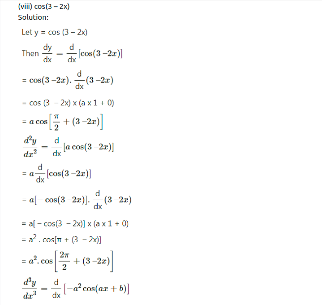 Maharashtra Board Solutions Class 12-Arts & Science Maths (Part 2): Chapter 1- Differentiation Ex 1.5
