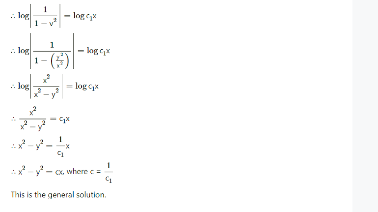 Maharashtra Board Solutions Class 12-Arts & Science Maths (Part 2): Chapter 6- Differential Equations Ex 6.4
