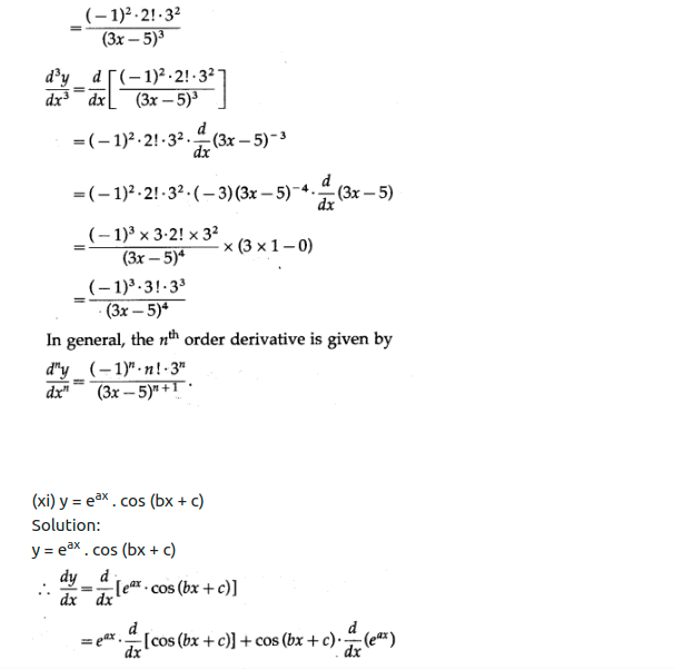 Maharashtra Board Solutions Class 12-Arts & Science Maths (Part 2): Chapter 1- Differentiation Ex 1.5