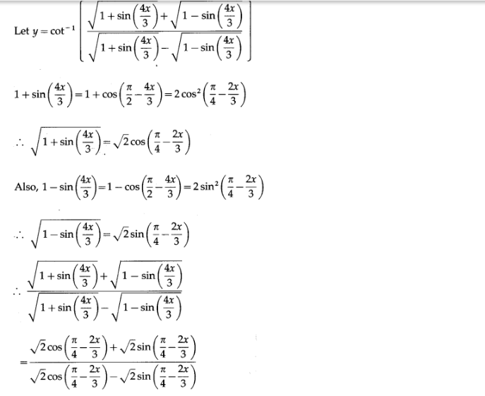 Maharashtra Board Solutions Class 12-Arts & Science Maths (Part 2): Chapter 1- Differentiation Ex 1.2