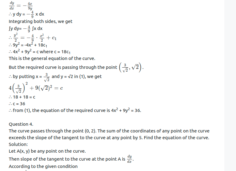 Maharashtra Board Solutions Class 12-Arts & Science Maths (Part 2): Chapter 6- Differential Equations Ex 6.5