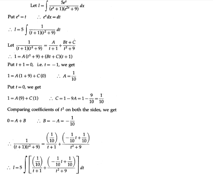 Maharashtra Board Solutions Class 12-Arts & Science Maths (Part 2): Chapter 3- Indefinite Integration Ex 3.4