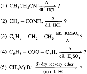 Maharashtra Board Solutions Class 12 Chemistry: Chapter 12- Aldehydes, Ketones and Carboxylic Acids Question 1