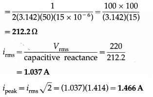 Maharashtra Board Solutions Class 12 Physics: Chapter 13- AC Circuits Question 14