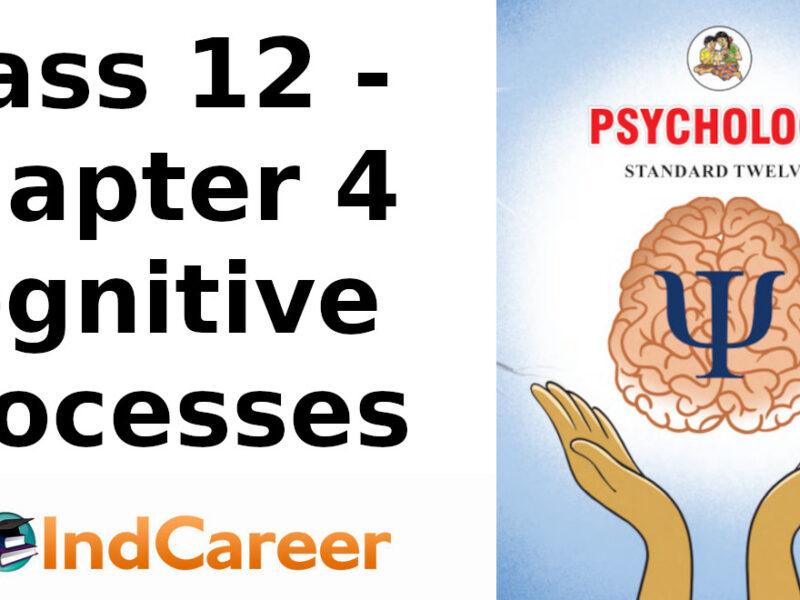 Maharashtra Board Solutions Class 12-Psychology: Chapter 4- Cognitive Processes