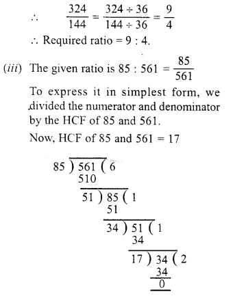 RS Aggarwal Solutions for Class 6 Maths Chapter 10–Ratio, Proportion and Unitary Method Ex 10A Question 2