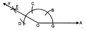 RS Aggarwal Solutions for Class 6 Maths Chapter 14–Constructions (Using Ruler and a Pairs of Compasses) Ex 14B Question 4
