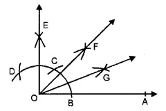 RS Aggarwal Solutions for Class 6 Maths Chapter 14–Constructions (Using Ruler and a Pairs of Compasses) Ex 14B Question 4