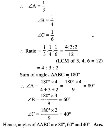 RS Aggarwal Solutions for Class 6 Maths Chapter 16–Triangles Ex 16A Question 7