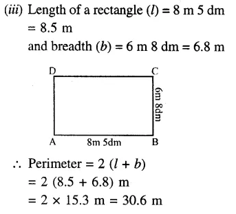 RS Aggarwal Solutions for Class 6 Maths Chapter 21–Concept of Perimeter and Area Ex 21A Question 1
