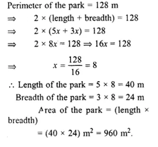 RS Aggarwal Solutions for Class 6 Maths Chapter 21–Concept of Perimeter and Area Ex 21D Question 9