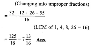 RS Aggarwal Solutions for Class 6 Maths Chapter 5–Fractions Ex 5CE Question 15