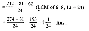 RS Aggarwal Solutions for Class 6 Maths Chapter 5–Fractions Ex 5F Question 19