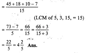 RS Aggarwal Solutions for Class 6 Maths Chapter 5–Fractions Ex 5F Question 21