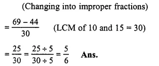 RS Aggarwal Solutions for Class 6 Maths Chapter 5–Fractions Ex 5F Question 9