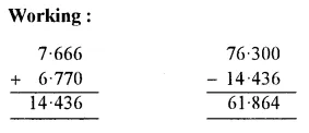 RS Aggarwal Solutions for Class 6 Maths Chapter 7–Decimals Ex 7D Question 14