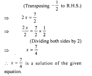 RS Aggarwal Solutions for Class 6 Maths Chapter 9–Linear Equations in One Variable Ex 9B Question 10