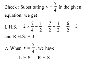 RS Aggarwal Solutions for Class 6 Maths Chapter 9–Linear Equations in One Variable Ex 9B Question 10