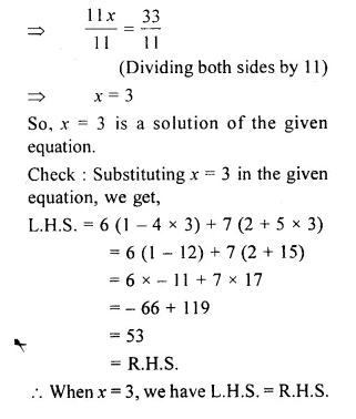 RS Aggarwal Solutions for Class 6 Maths Chapter 9–Linear Equations in One Variable Ex 9B Question 17