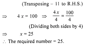RS Aggarwal Solutions for Class 6 Maths Chapter 9–Linear Equations in One Variable Ex 9C Question 2