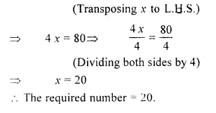 RS Aggarwal Solutions for Class 6 Maths Chapter 9–Linear Equations in One Variable Ex 9C Question 3