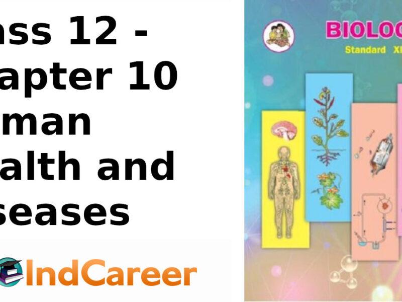 Maharashtra Board Solutions Class 12 Biology: Chapter 10- Human Health and Diseases