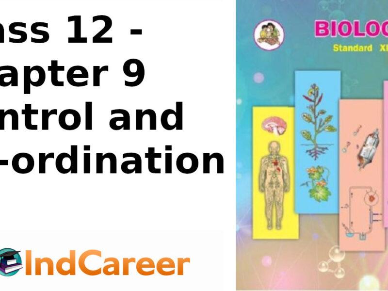 Maharashtra Board Solutions Class 12 Biology: Chapter 9- Control and Co-ordination