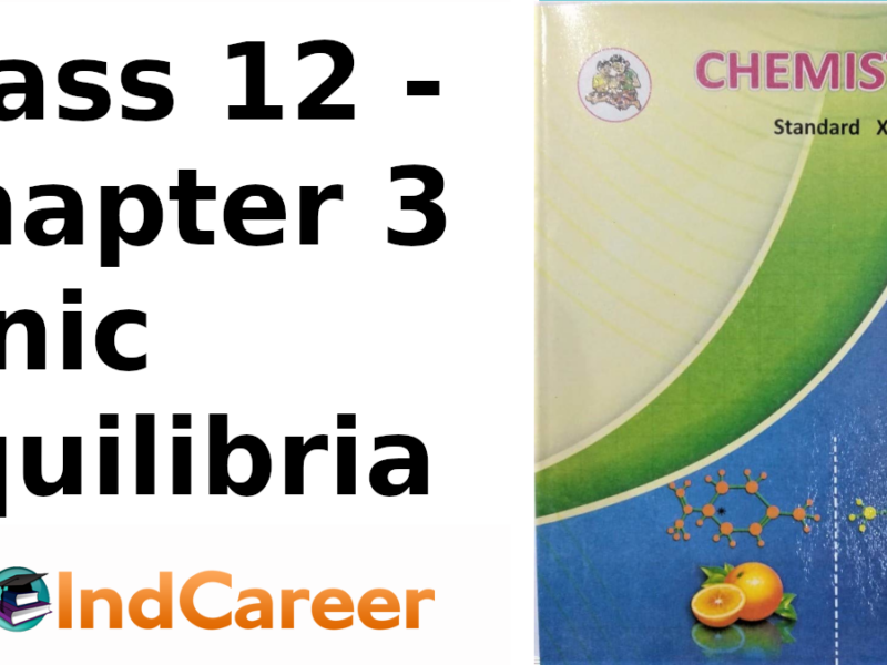 Maharashtra Board Solutions Class 12 Chemistry: Chapter 3- Ionic Equilibria