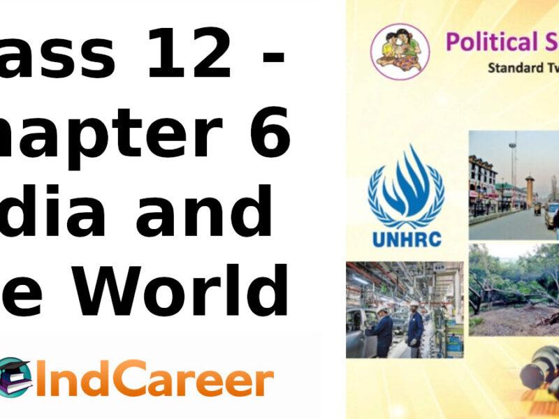 Maharashtra Board Solutions Class 12-Political Science: Chapter 6- India and the World
