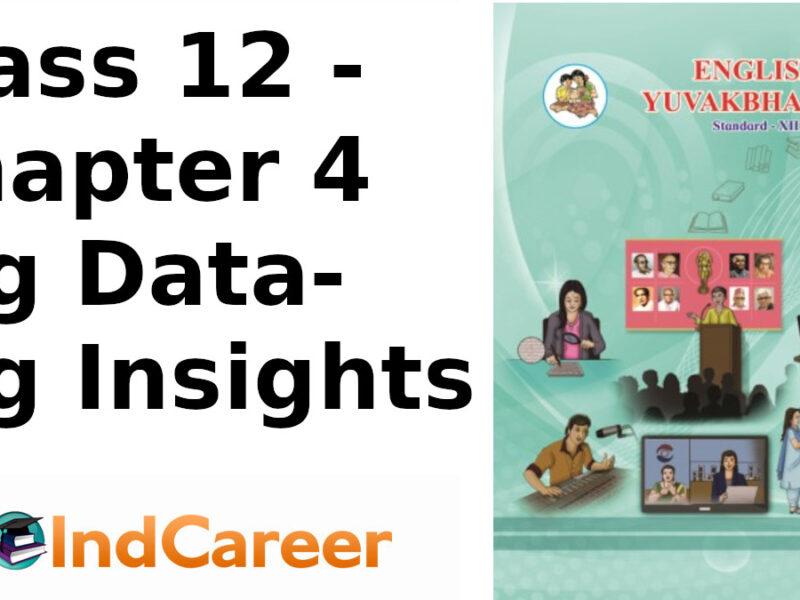 Maharashtra Board Solutions Class 12-English Yuvakbharati (Prose): Chapter 4- Big Data-Big Insights
