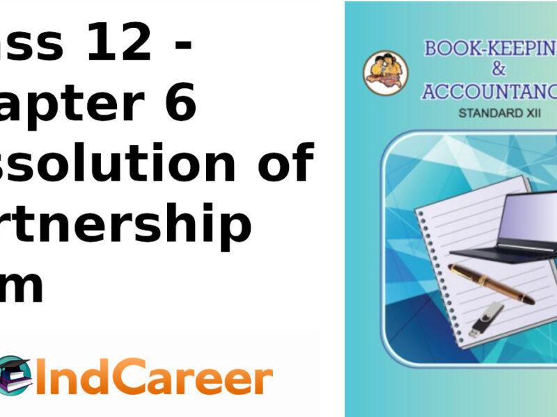 Maharashtra Board Solutions Class 12-Book Keeping & Accountancy: Chapter 6- Dissolution of Partnership Firm