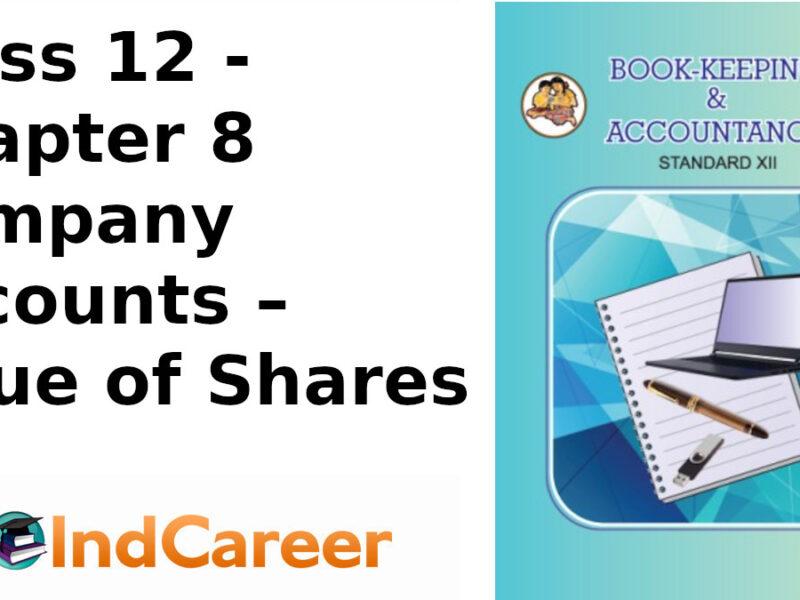 Maharashtra Board Solutions Class 12-Book Keeping & Accountancy: Chapter 8- Company Accounts – Issue of Shares