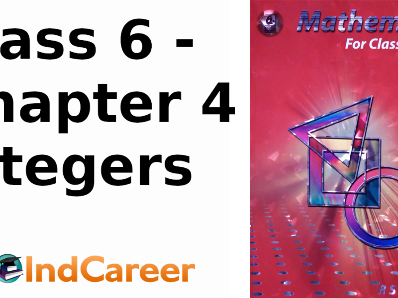 RS Aggarwal Solutions for Class 6 Maths Chapter 4–Integers