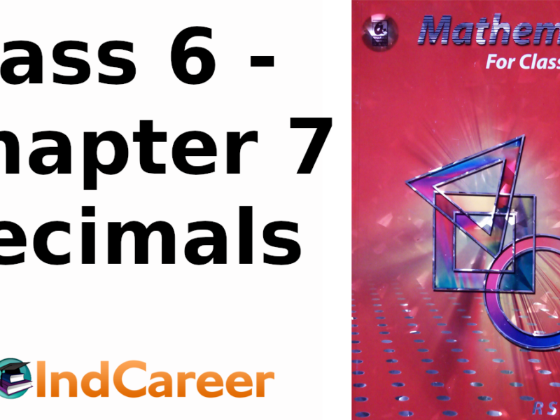 RS Aggarwal Solutions for Class 6 Maths Chapter 7–Decimals