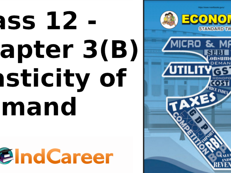 Maharashtra Board Solutions Class 12 Economics: Chapter 3(B)- Elasticity of Demand
