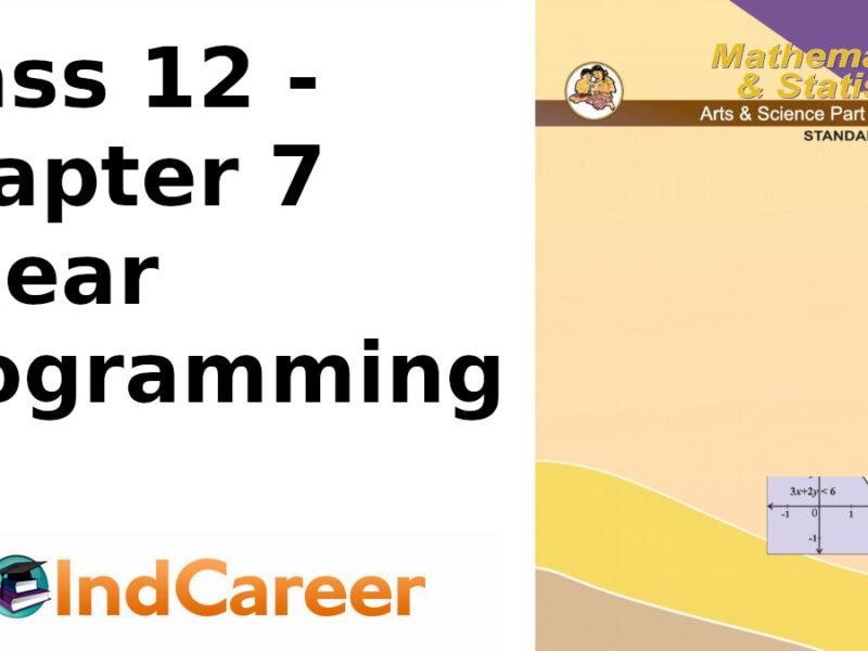 Maharashtra Board Solutions Class 12-Arts & Science Maths (Part 1): Chapter 7- Linear Programming