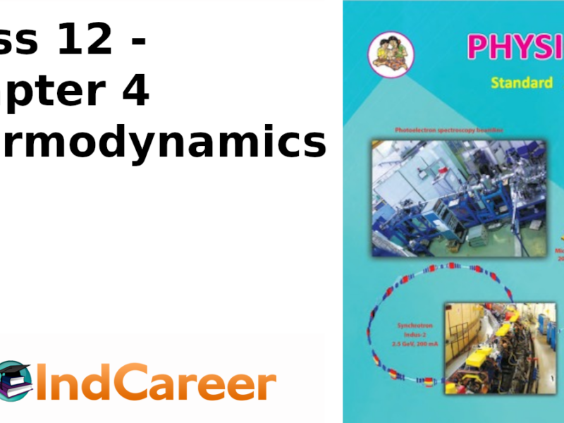 Maharashtra Board Solutions Class 12 Physics: Chapter 4- Thermodynamics