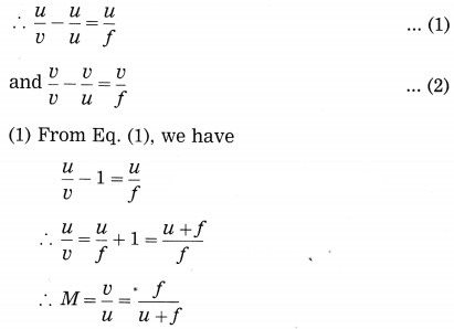 Maharashtra Board Solutions for Class 10- Science (Part 1): Chapter 7- Lenses