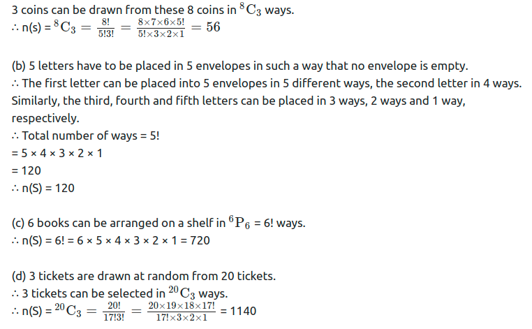 Maharashtra Board Solutions Class 11-Arts & Science Maths (Part 1): Chapter 9- Probability Ex 9.1