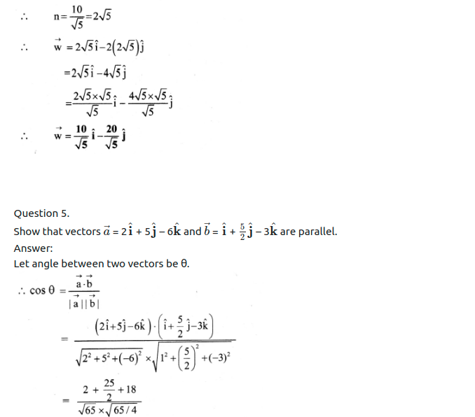 Maharashtra Board Solutions Class 11-Physics: Chapter 2- Mathematical Methods