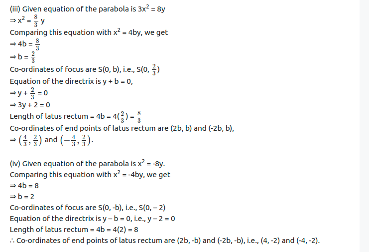Maharashtra Board Solutions Class 11-Arts & Science Maths (Part 1): Chapter 7- Conic Sections Ex 7.1