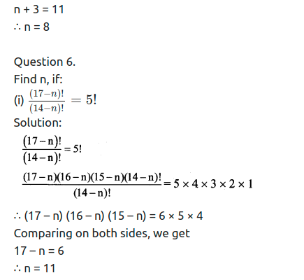 Maharashtra Board Solutions Class 11-Arts & Science Maths (Part 2): Chapter 3- Permutations and Combination Ex . 3.1