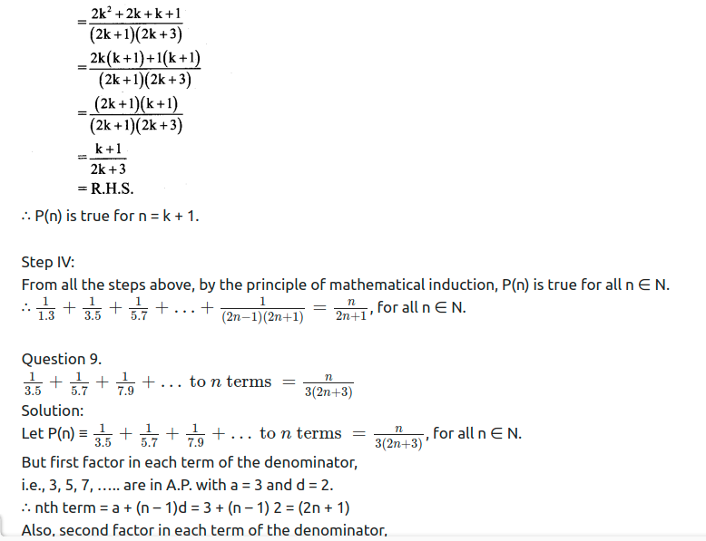 Maharashtra Board Solutions Class 11-Arts & Science Maths (Part 2): Chapter 4- Methods of Induction and Binomial Theorem Ex 4.1