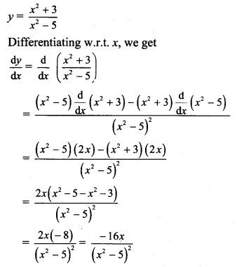 Maharashtra Board Solutions Class 11-Arts & Science Maths (Part 2): Chapter 9- Differentiation Ex 9.2