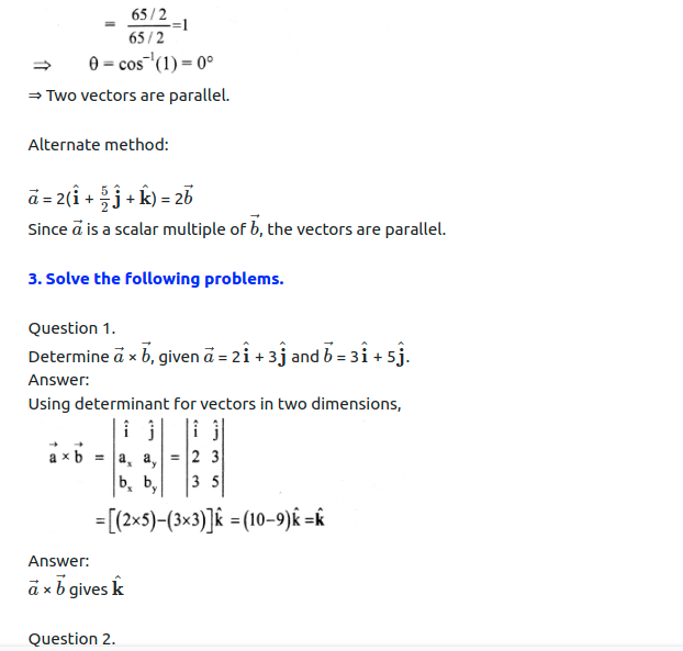 Maharashtra Board Solutions Class 11-Physics: Chapter 2- Mathematical Methods