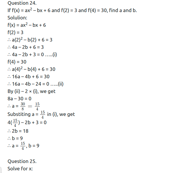 Maharashtra Board Solutions Class 11-Arts & Science Maths (Part 2): Chapter 6- Functions Ex 6.1