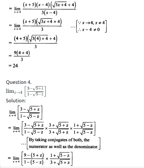 Maharashtra Board Solutions Class 11-Arts & Science Maths (Part 2): Chapter 7- Limits Ex 7.3