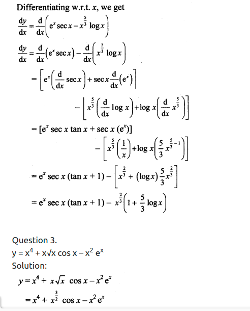 Maharashtra Board Solutions Class 11-Arts & Science Maths (Part 2): Chapter 9- Differentiation Ex 9.2